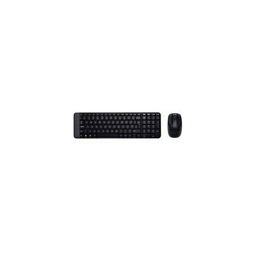 TASTIERA+MOUSE CORDLESS LOGITECH RETAIL MK220 USB NERO