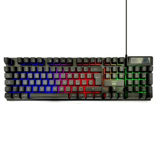 TASTIERA EWENT GAMING RETROILLUMINATA USB