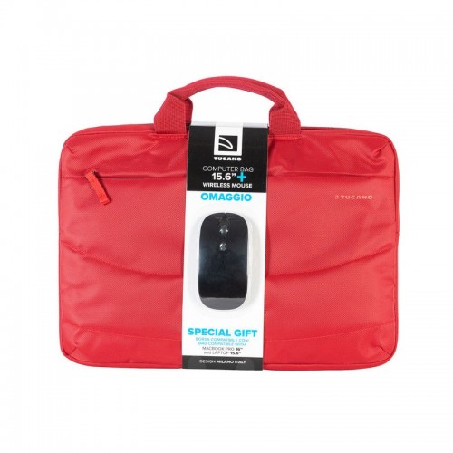 BORSA NOTEBOOK TUCANO 15,6 ROSSA IDEA + MOUSE