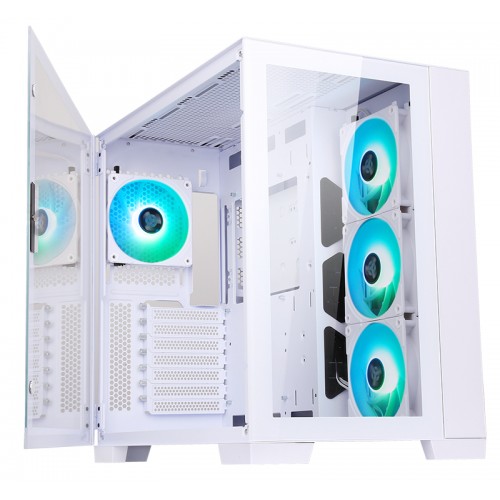 CASE SHOWBUI 45W - GAMING TOWER, ATX 4x12cm ARGB fan, 2xUSB3, Type-C, Side & Front Panel Temp Glass, White Edition
