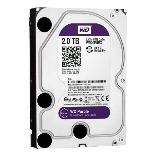 HDD 3,5 2TB 5400RPM 64MB PURPLE