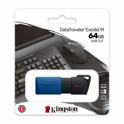 PEN DRIVE 64GB USB 3.2 GEN1 NERO/BLU