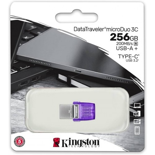 PEN DRIVE MICRODUO USB 3.2 USB-C 128GB KINGSTON