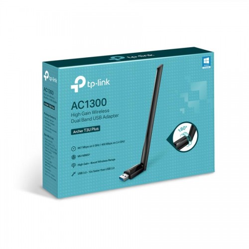 SCHEDA DI RETE TP-LINK AC1300 WIRELESS CON ADATTATORE USB E ANTENNA ESTERNA