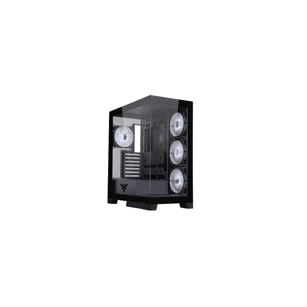 CASE ITEK SHOWBUI 45W - GAMING TOWER, ATX 4x12cm ARGB fan, 2xUSB3, Type-C, Side & Front Panel Temp Glass, Black