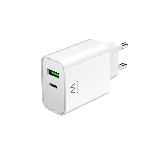CARICATORE EWENT RAPIDO USB-C e QC3.0 da 30W