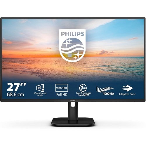 MONITOR PHILIPS 27 FHD LCD IPS/VGA/HDMI 100Hz 1920x1080 NERO