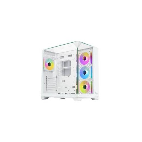CASE DARK CAVE PANO WHITE ATX- 4x12cm ARGB fan- 2xUSB3- Type-C