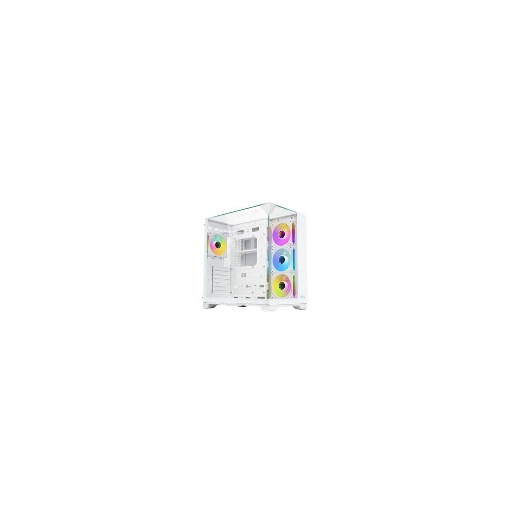 CASE DARK CAVE PANO WHITE ATX- 4x12cm ARGB fan- 2xUSB3- Type-C