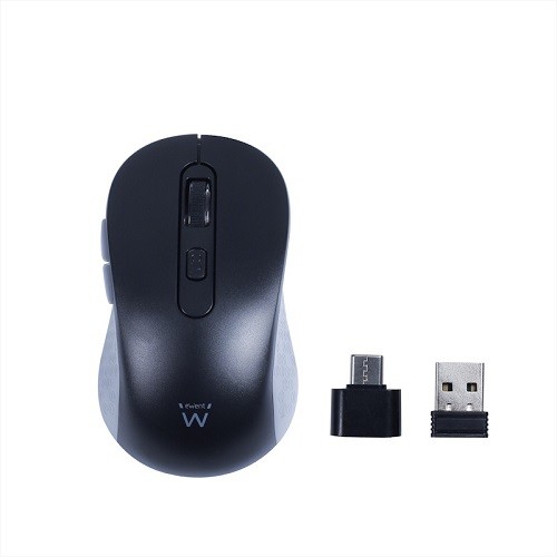 MOUSE EWENT WIRELESS 2,4 GHz USB A+C CLIC SILENZIOSO