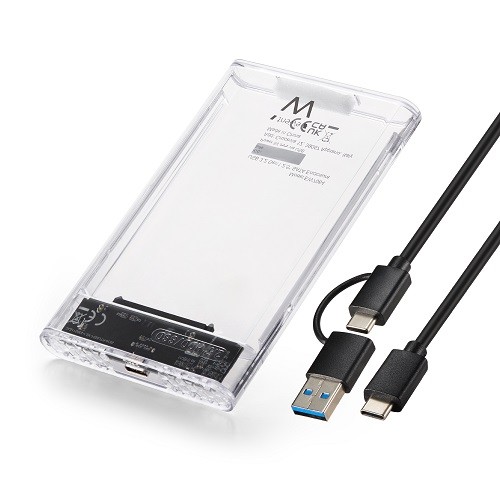 BOX EWENT HD/SSD SATA 2,5 USB TYPE C 3.2 Gen1, USB-C+A