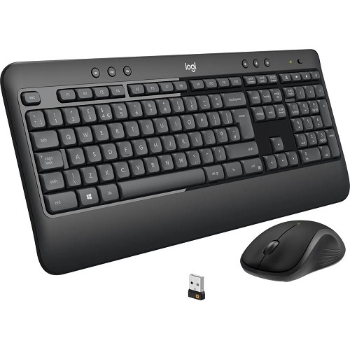 Logitech MK540 Advanced Combo Tastiera e Mouse Wireless per Windows, Ricevitore USB Unifying 2,4 GHz, Tasti di Scelta Rapida Mul