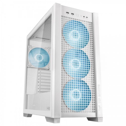CASE ASUS GAMING TUF TEMPERED GLASS WHITE EDITION