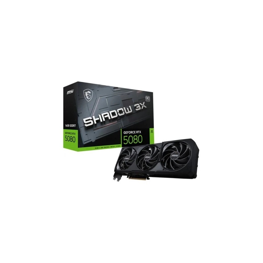 VGA MSI GEFORCE RTX 5080 16GB SHADOW 3X OC BULK EDITION